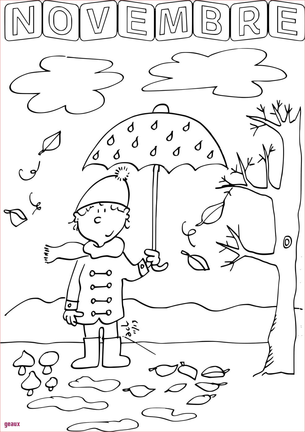 coloriage octobre grande section 26 dernier mod¨le coloriage novembre