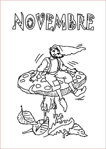 coloriage septembre maternelle moustache coloriages des mois pour le cahier de vie novembre 2
