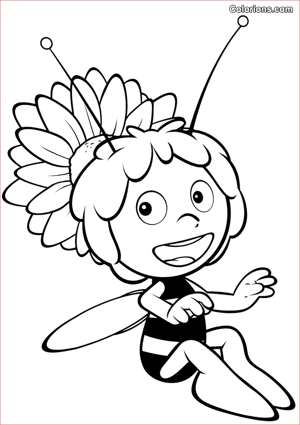 Abeille Coloriage Génial Coloriage204 Coloriage Maya L Abeille