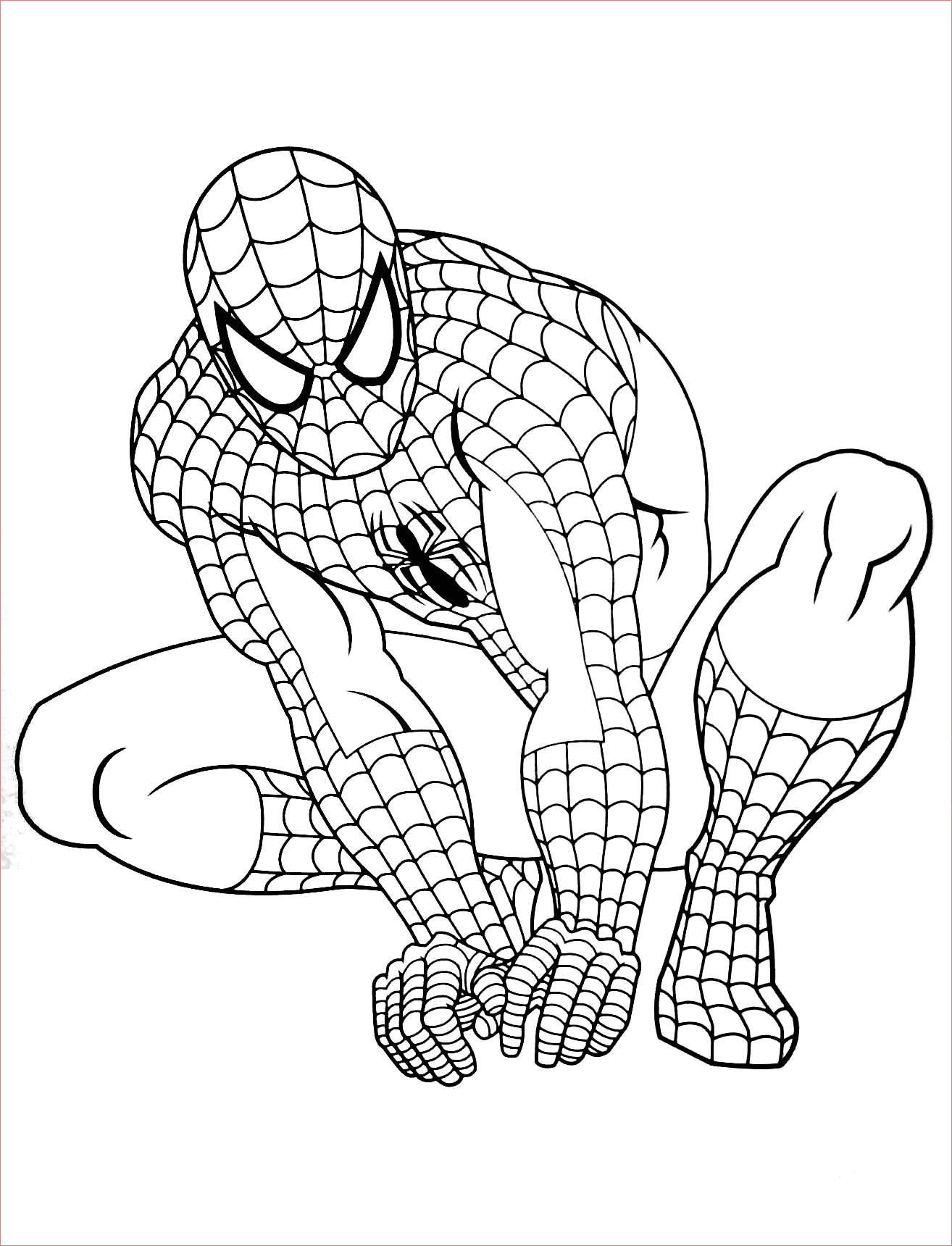 coloriage spiderman a imprimer a4