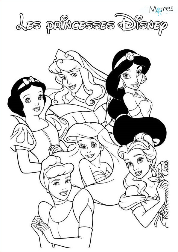 Coloriage Les Princesses Disney