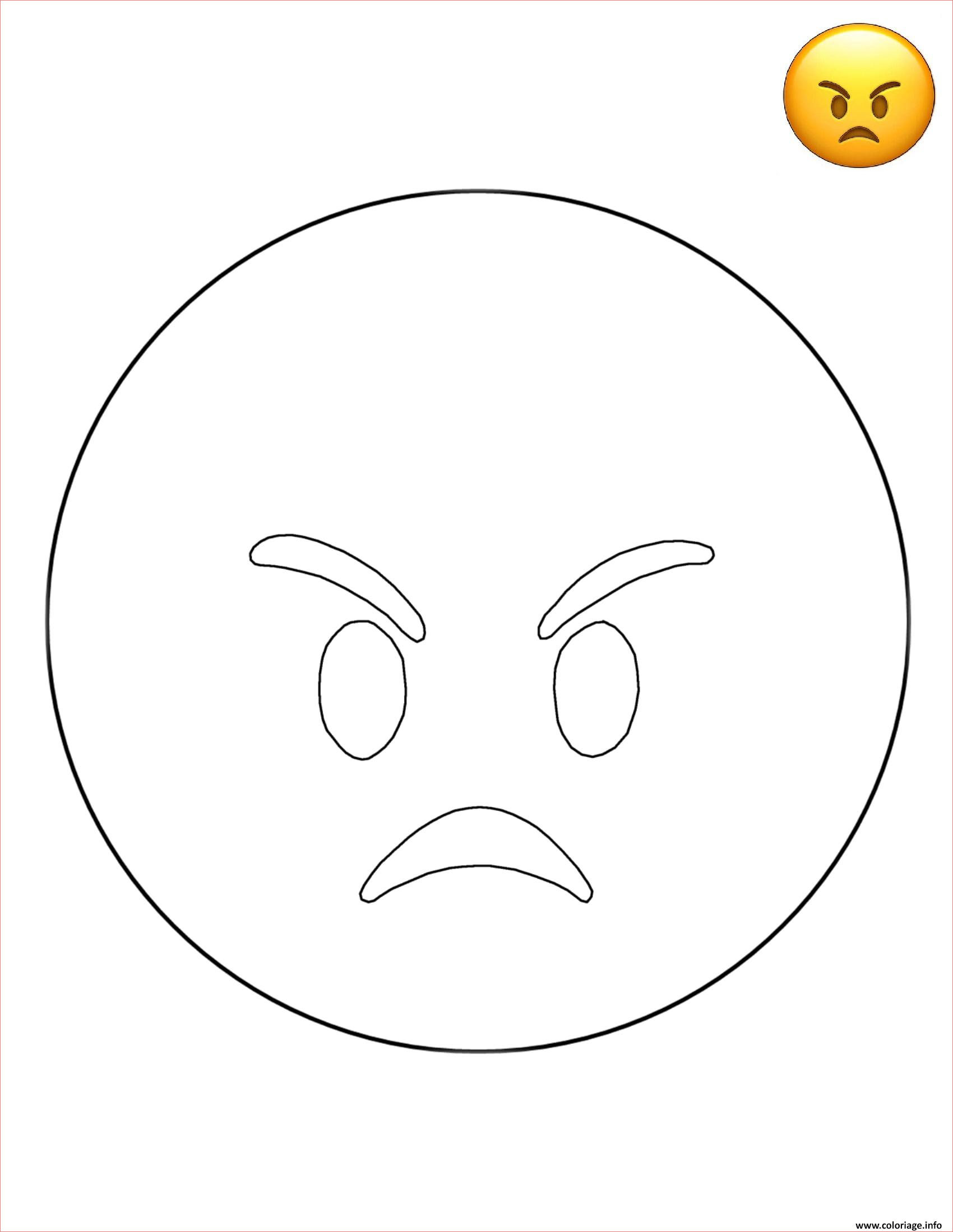 emoji angry smiley coloriage