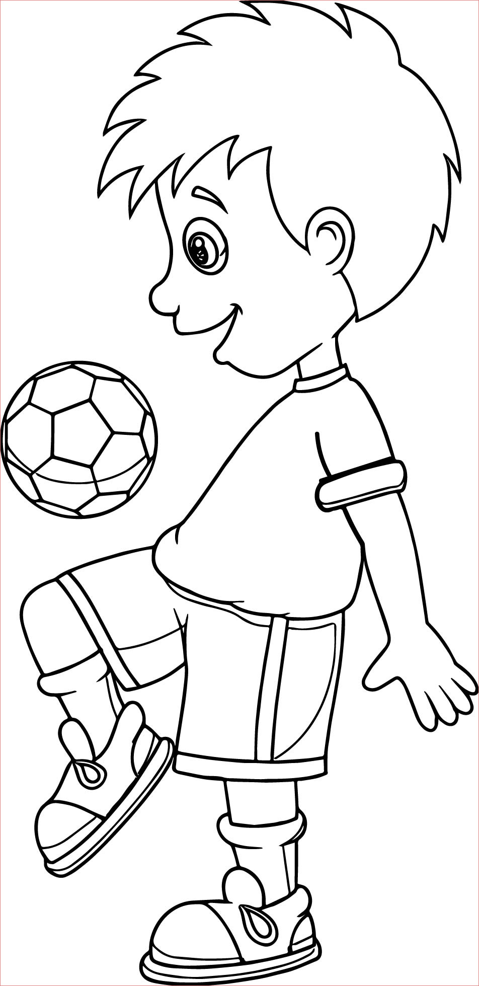 balls bounce playing football coloring page