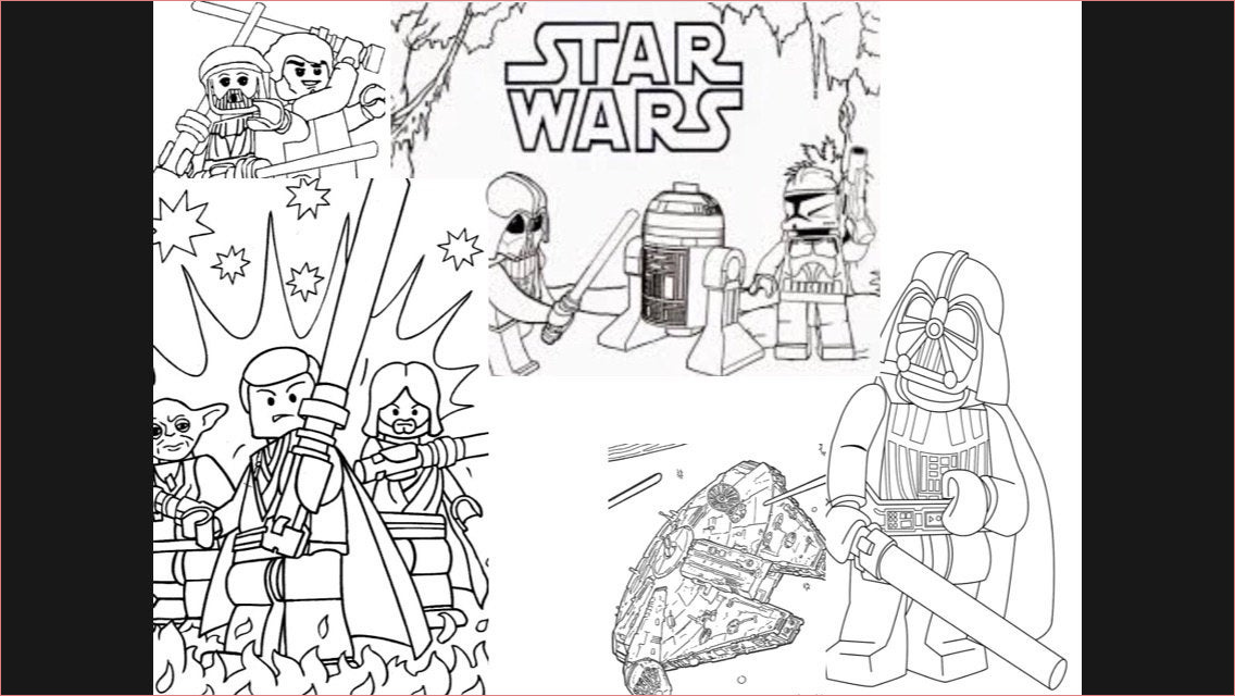 feuilles de coloriage lego star wars