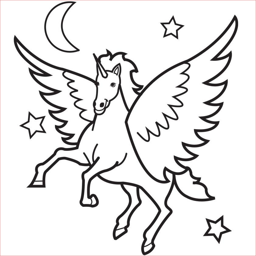 Coloriage Licorne À Imprimer Meilleur De Coloriage Licorne Imprimer – 123coloriage