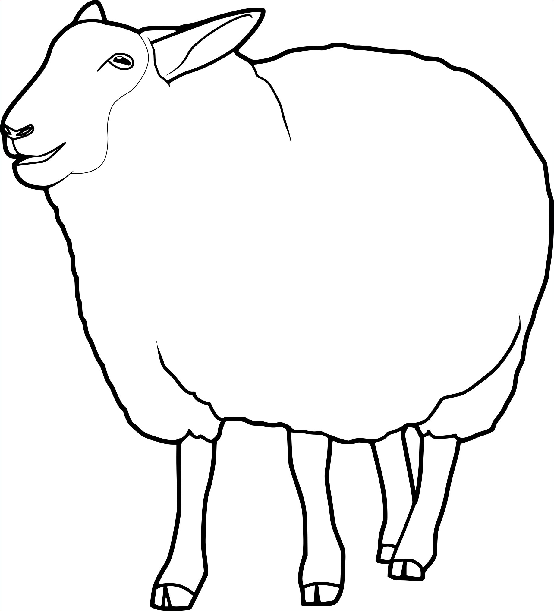 image de mouton a imprimer gratuit