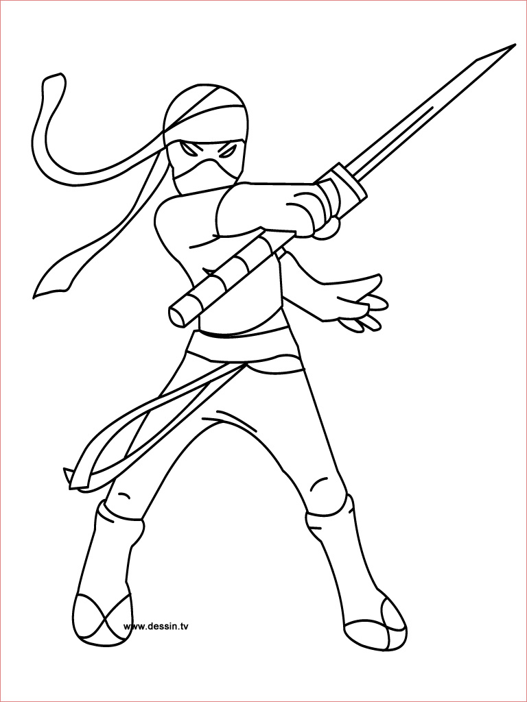 dessin files 2011 12 coloriage ninja