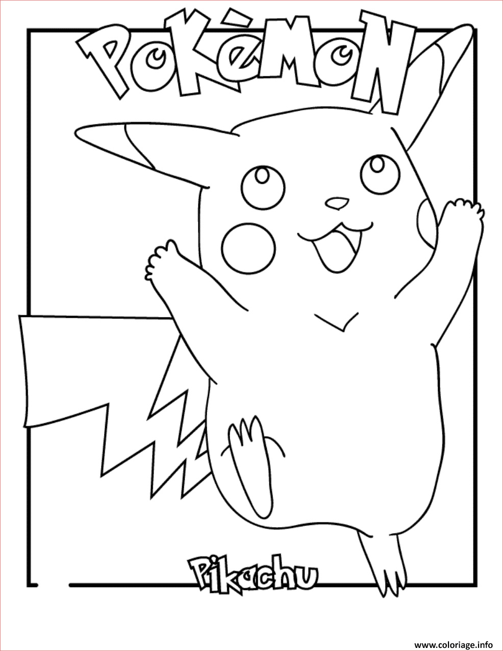pokemon pikachu s6fdf coloriage