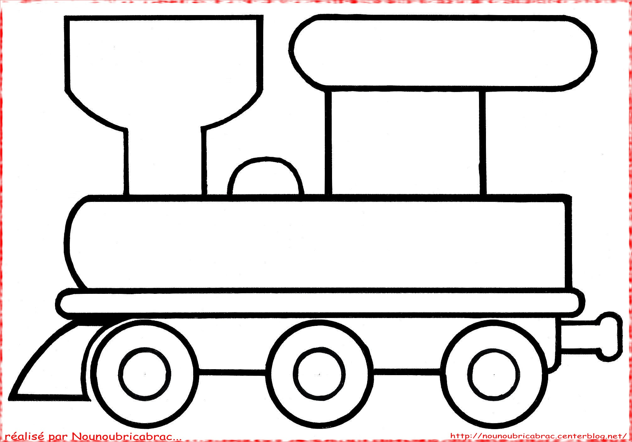 coloriage wagon train