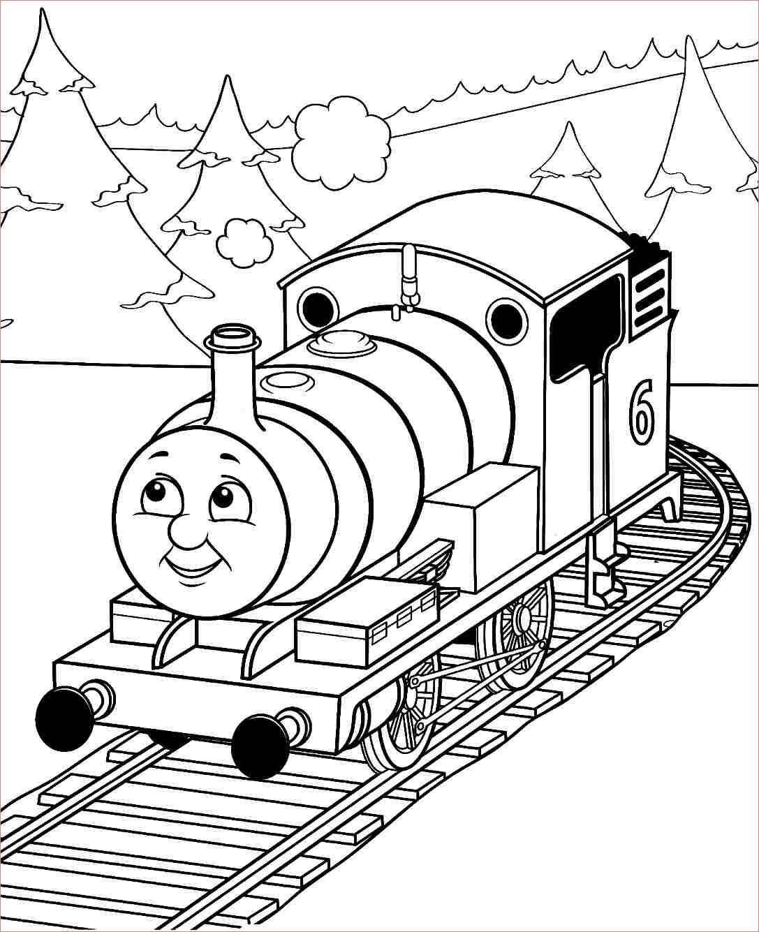 nouveau coloriage de train imprimer