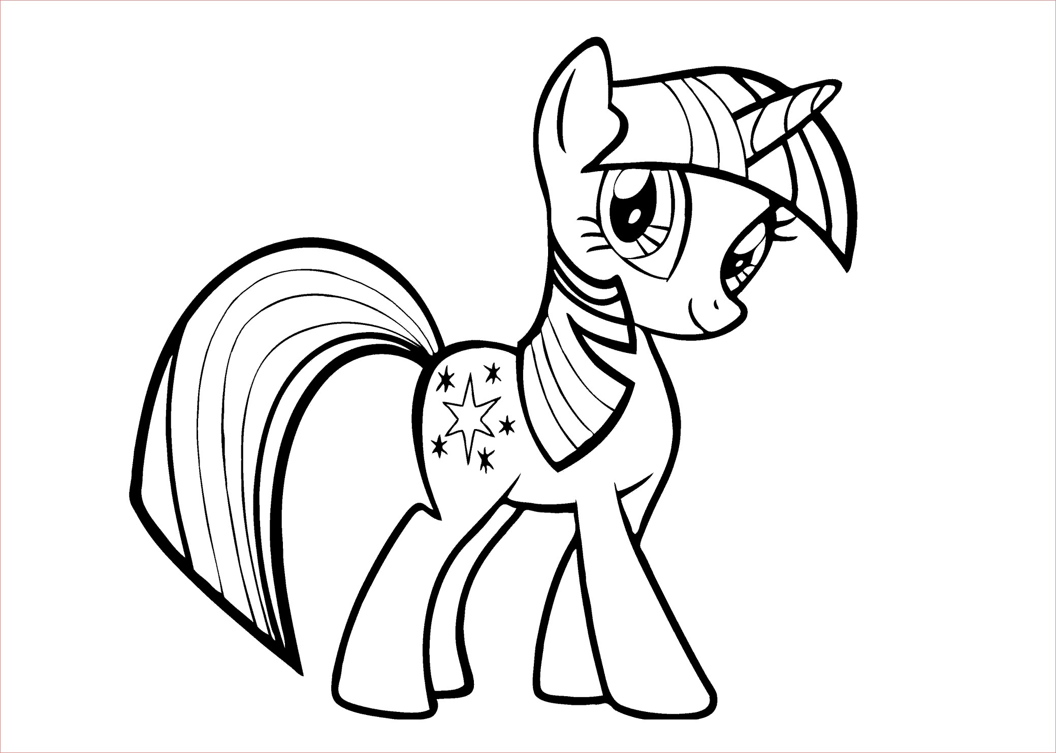 coloriage a dessiner my little pony equestria