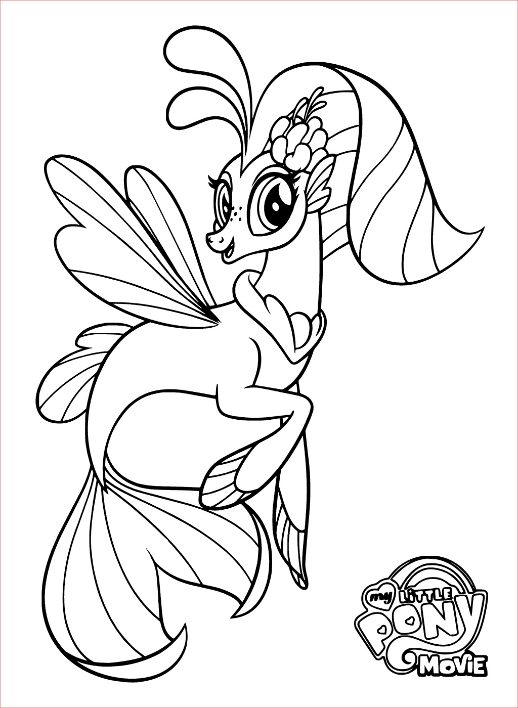 my little pony movie coloring pages