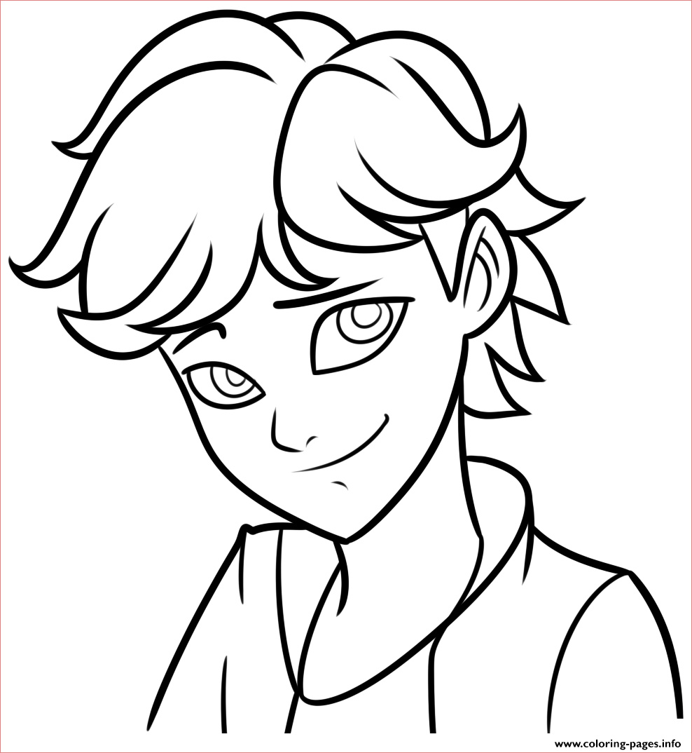 adrien agreste miraculous ladybug printable coloring pages book
