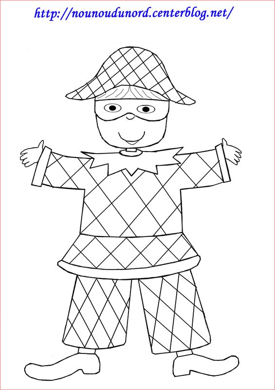 coloriage arlequin maternelle