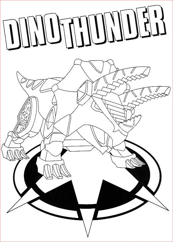 coloriage power rangers dino charge