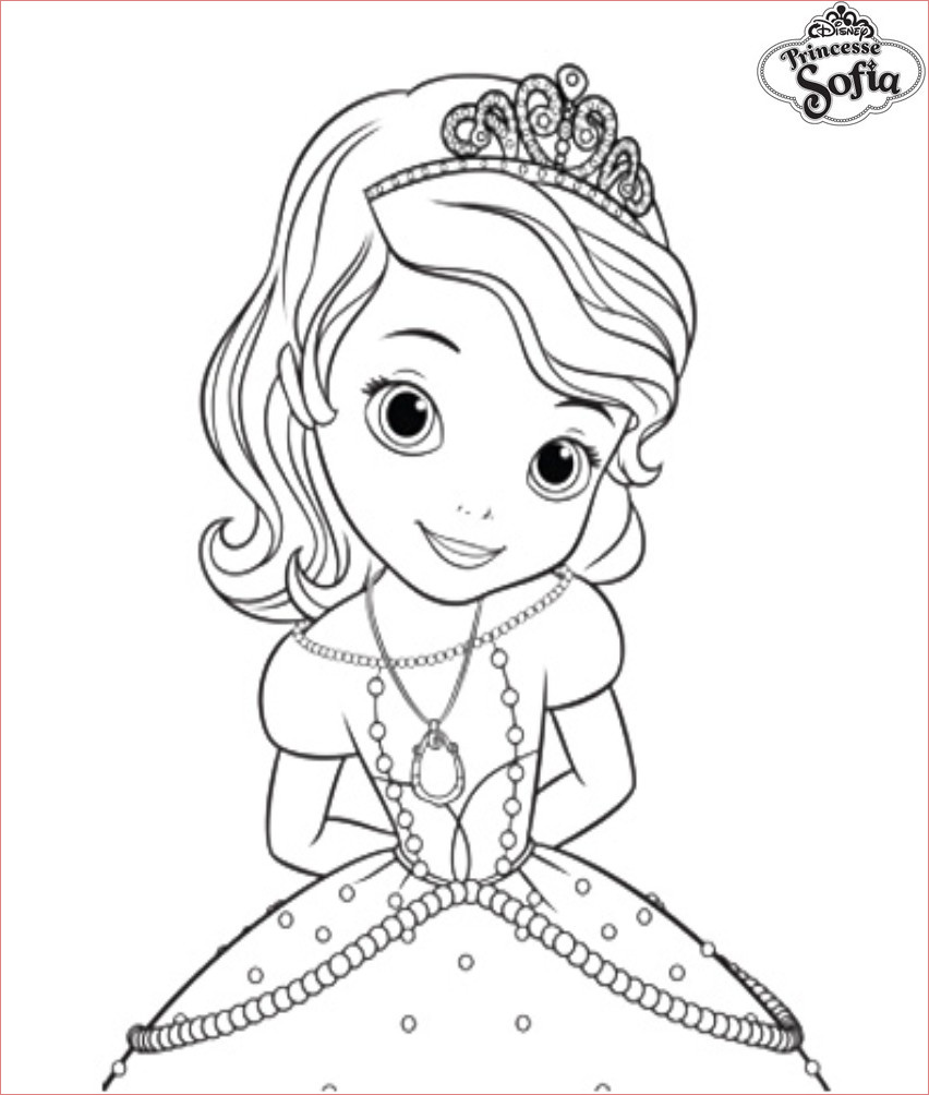 coloriage princesse sofia sage