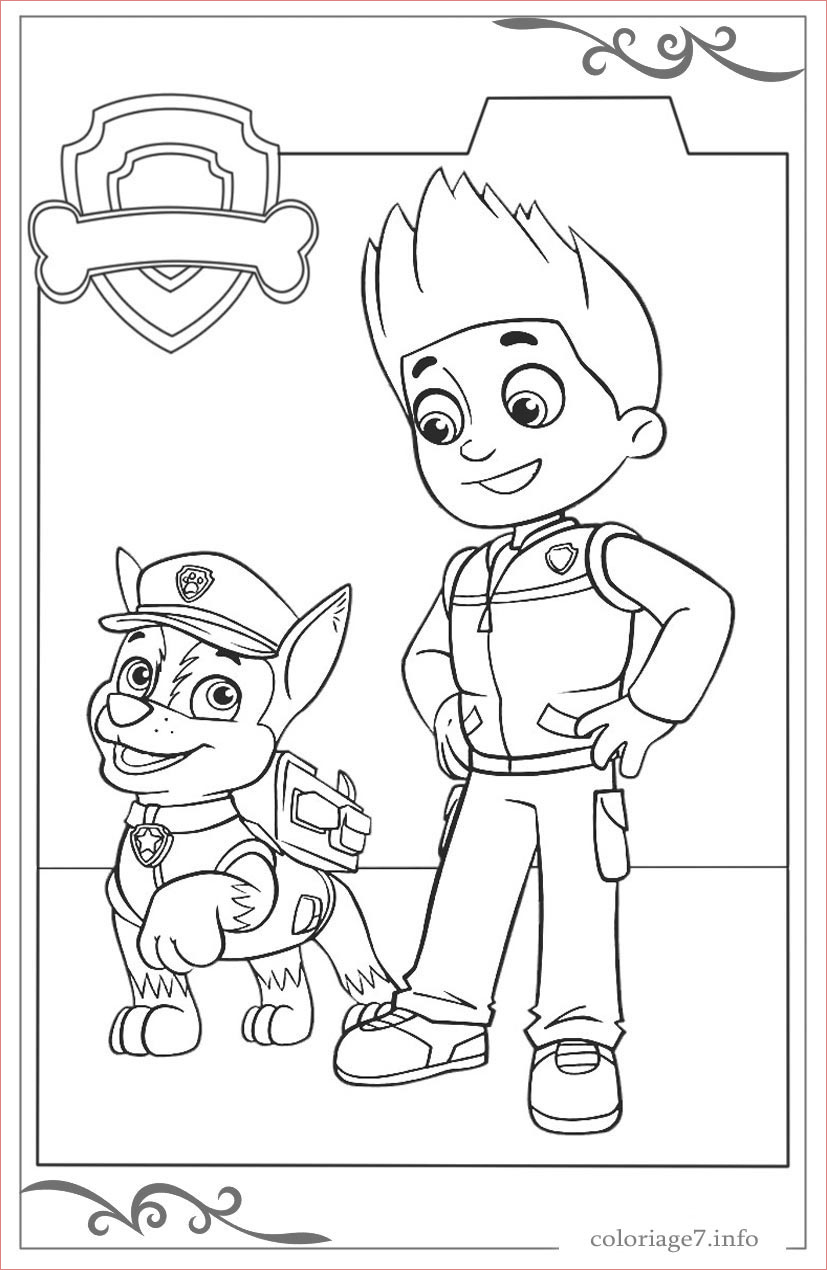 coloriage dessin paw patrol