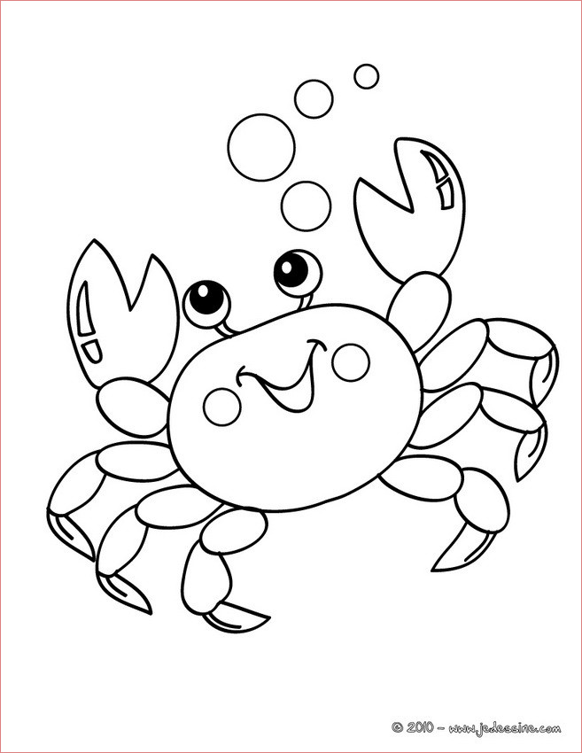 crabe a colorier