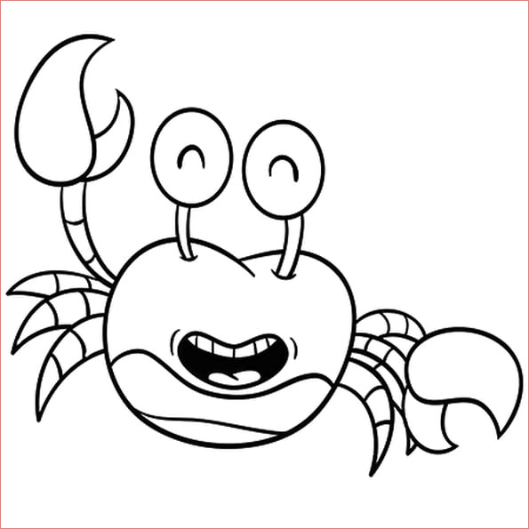crabe mdr coloriage