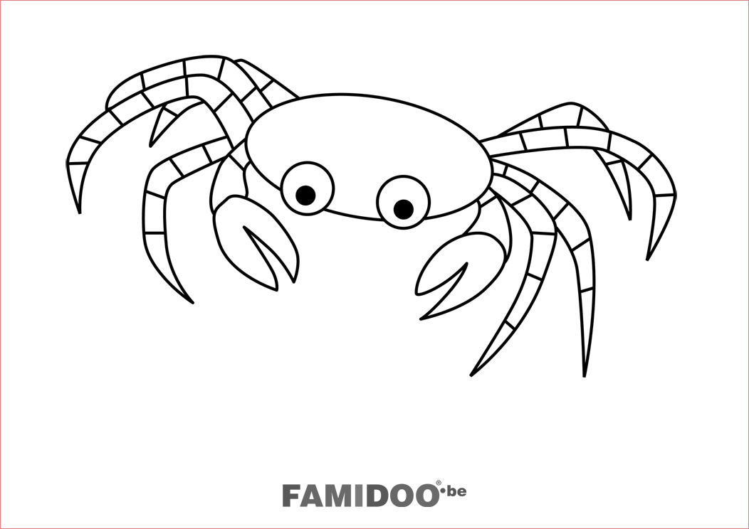 coloriage crabe