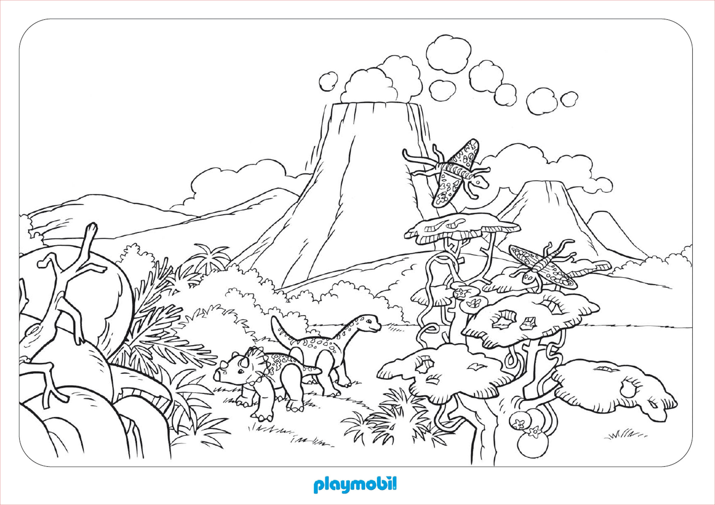 dessin a colorier magique dinosaure a imprimer