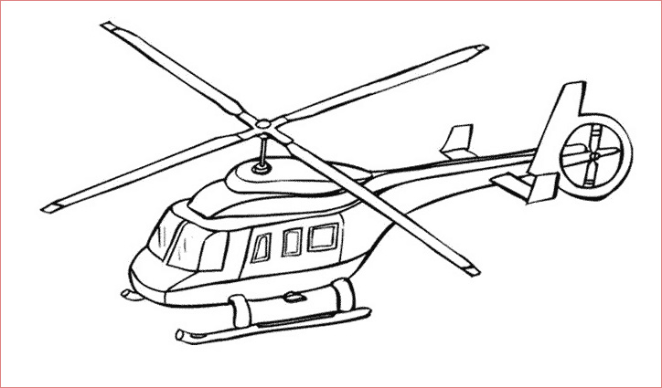 coloriage helicoptere