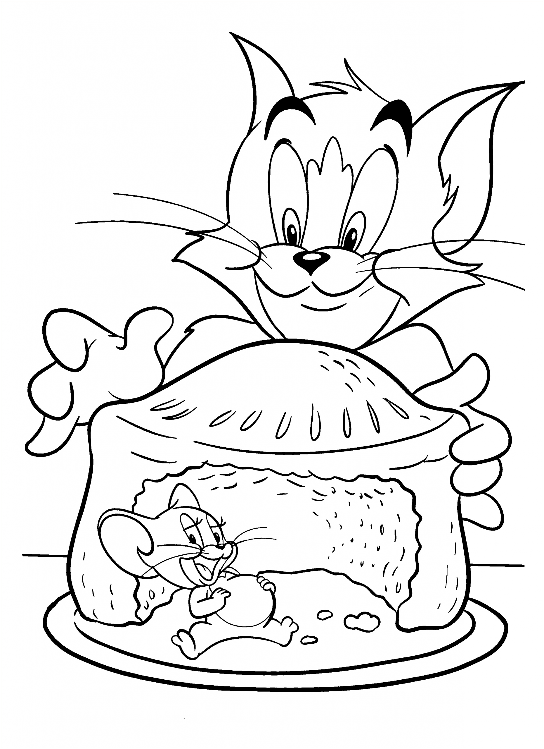 Coloriage Tom Et Jerry Génial Tom Et Jerry 41 Dessins Animés – Coloriages à Imprimer
