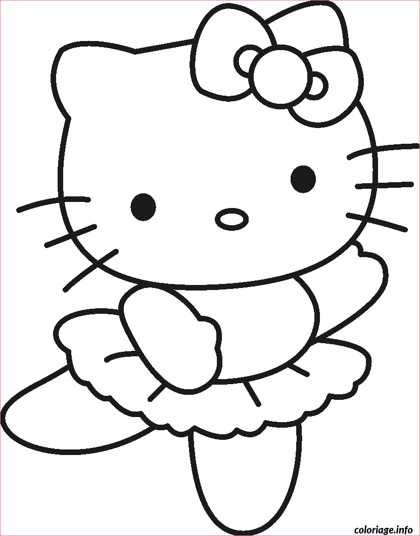 dessin hello kitty 4 coloriage 9176