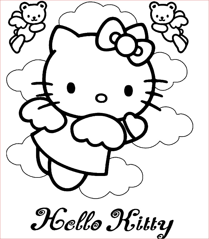 Coloriage À Imprimer Hello Kitty Frais Jeux Coloriage Hello Kitty Pour Fille