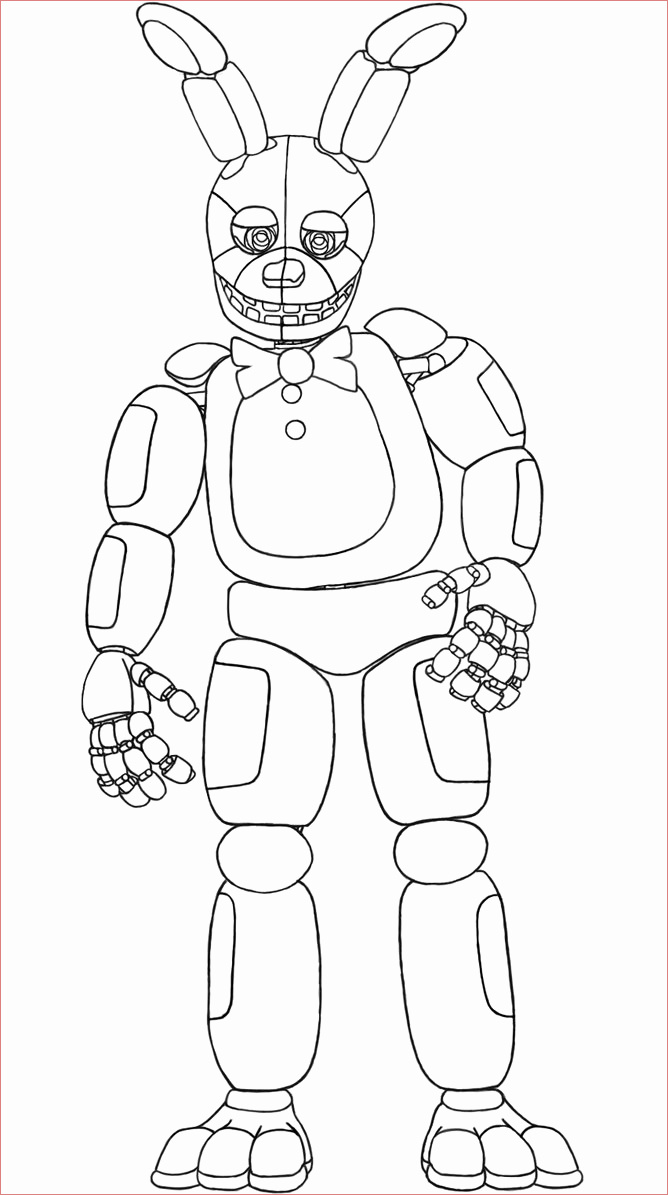 old bonnie coloring pages