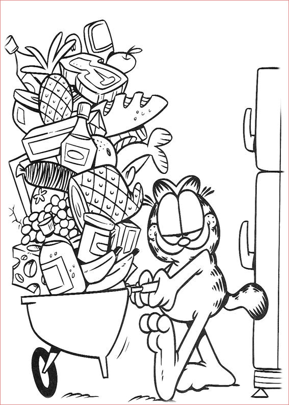 garfield coloring pages