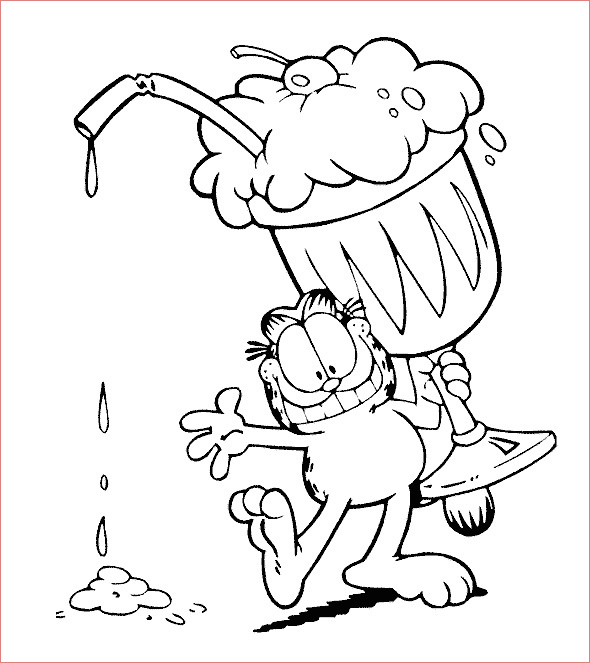 garfield coloring pages