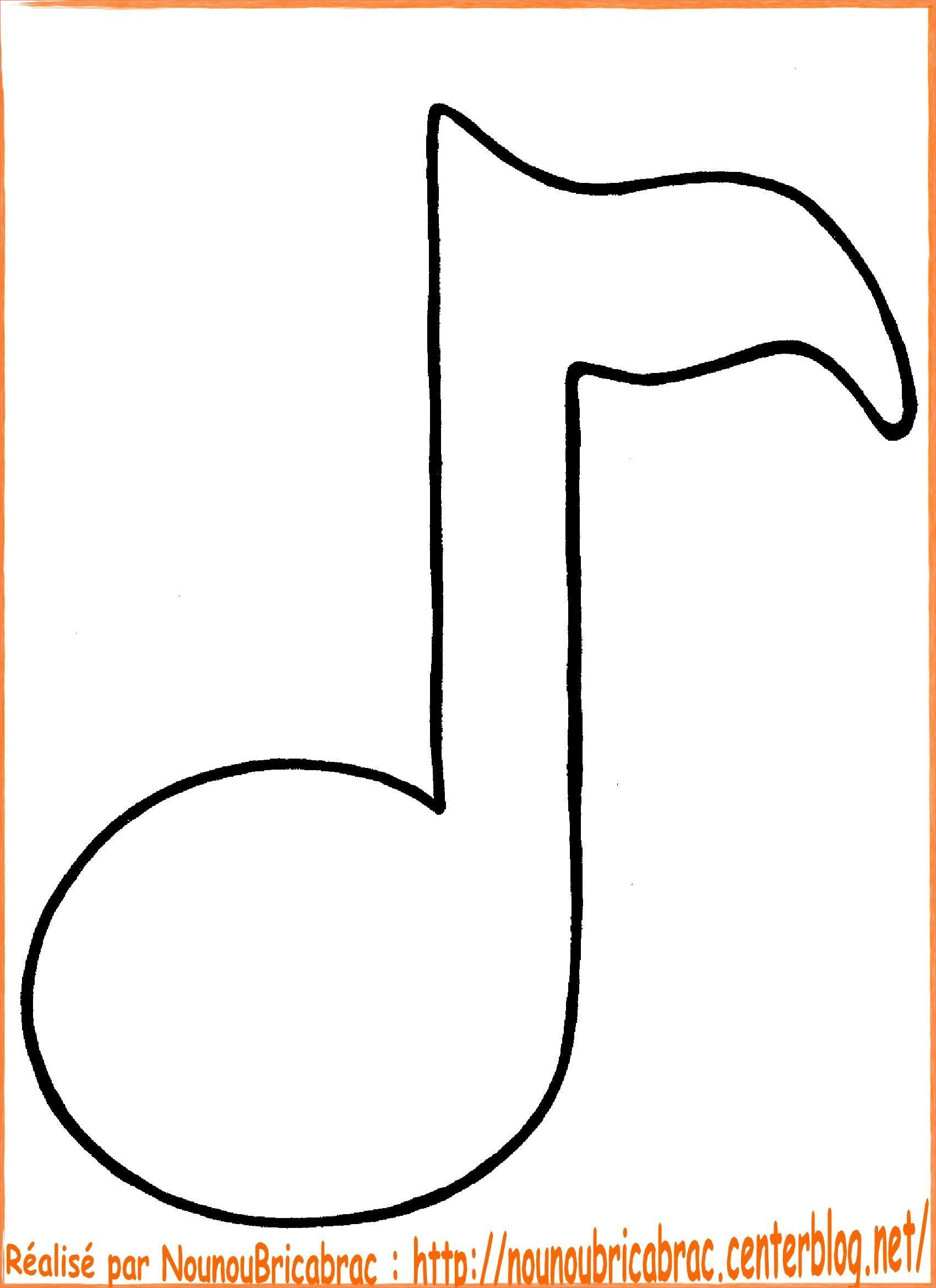 Coloriage Note De Musique Nouveau Note De Musique Coloriage Silhouette