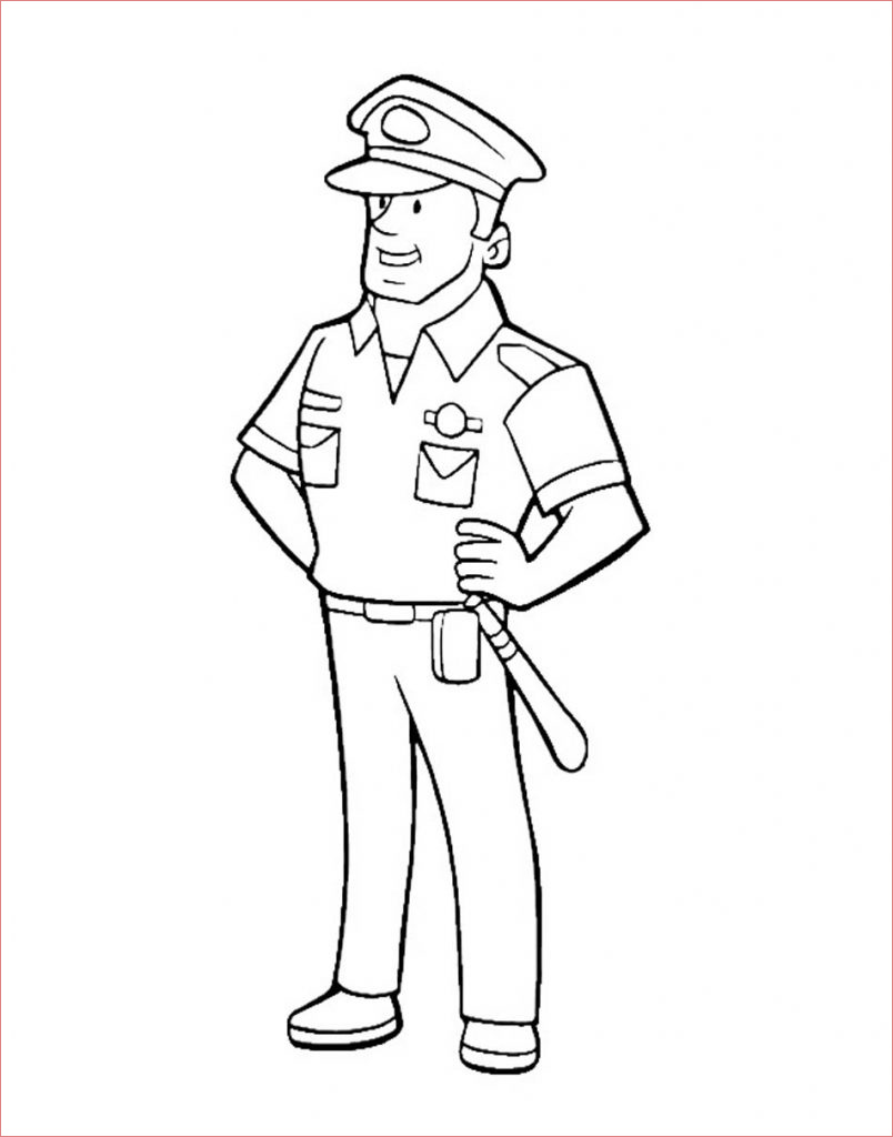 policeman coloring pages