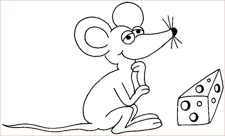 souris dessin fromage
