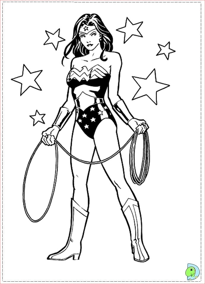 printable wonder woman coloring pages 9wchd