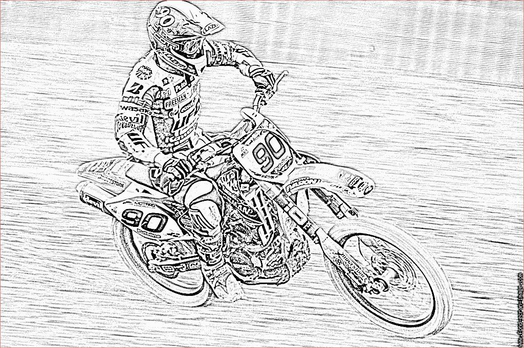 Coloriage Moto À Imprimer Génial Coloriage De Moto Cross – 123coloriage