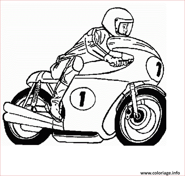 moto de course 36 coloriage