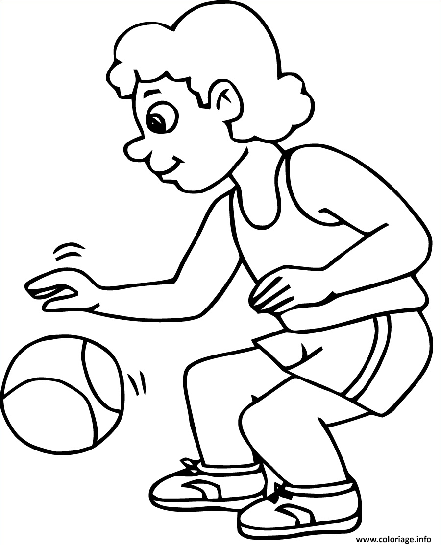 sport basketball coloriage