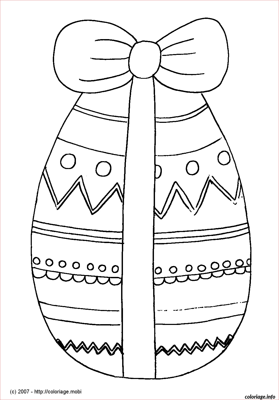 oeuf de paques emballe coloriage 8704