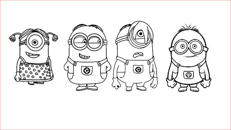Coloriage À Imprimer Minion Nice Minions To Print Minions Kids Coloring Pages