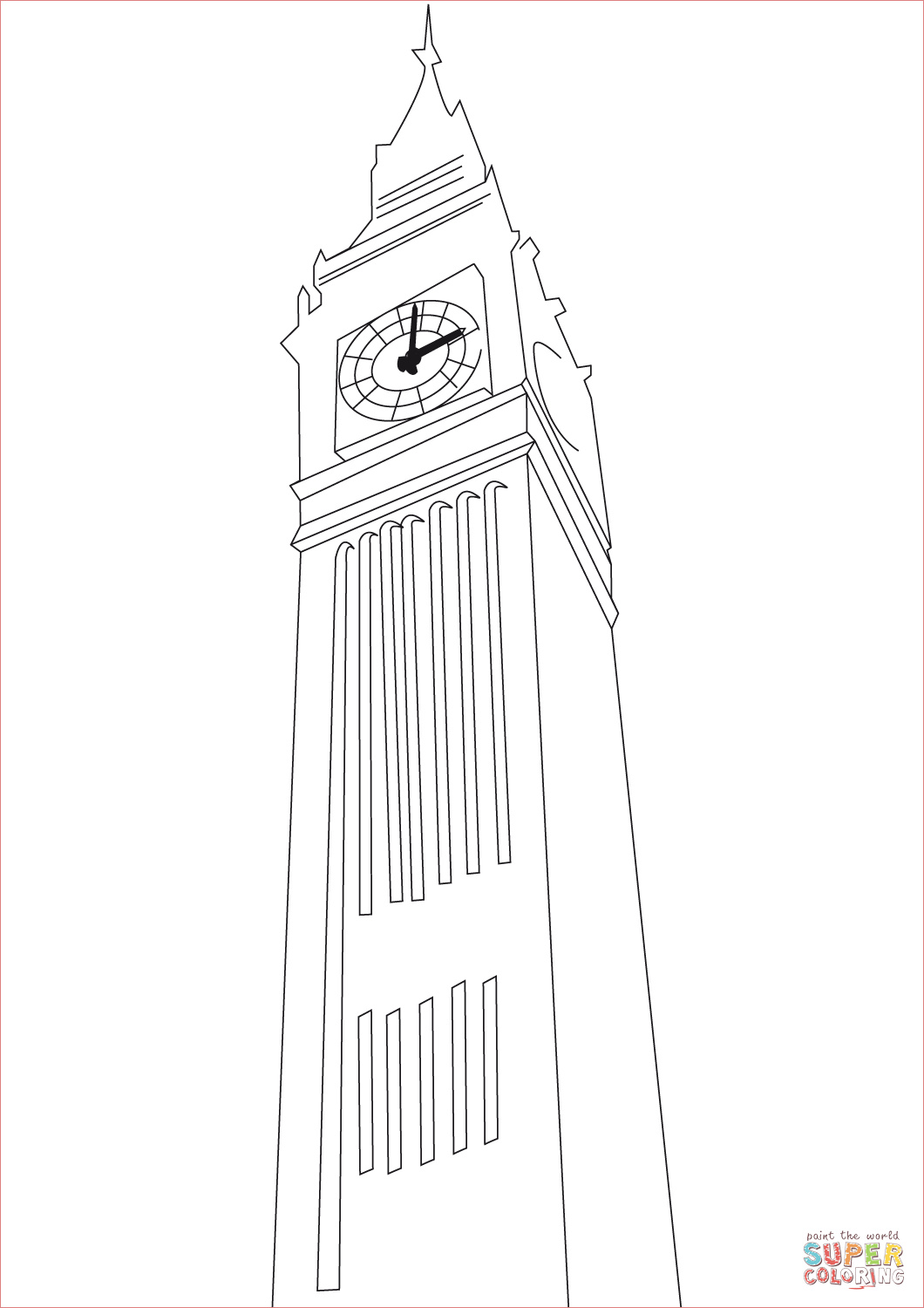 inspiration coloriage big ben imprimer