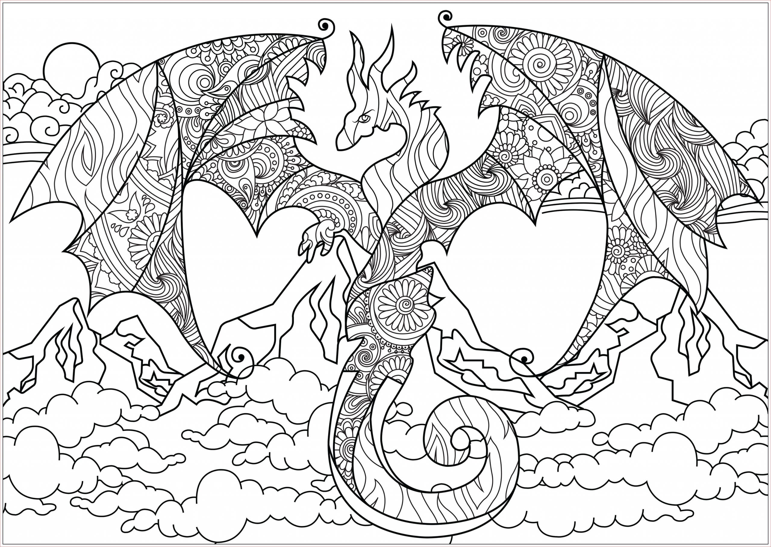 image=dragons coloring dragon on mountains 1