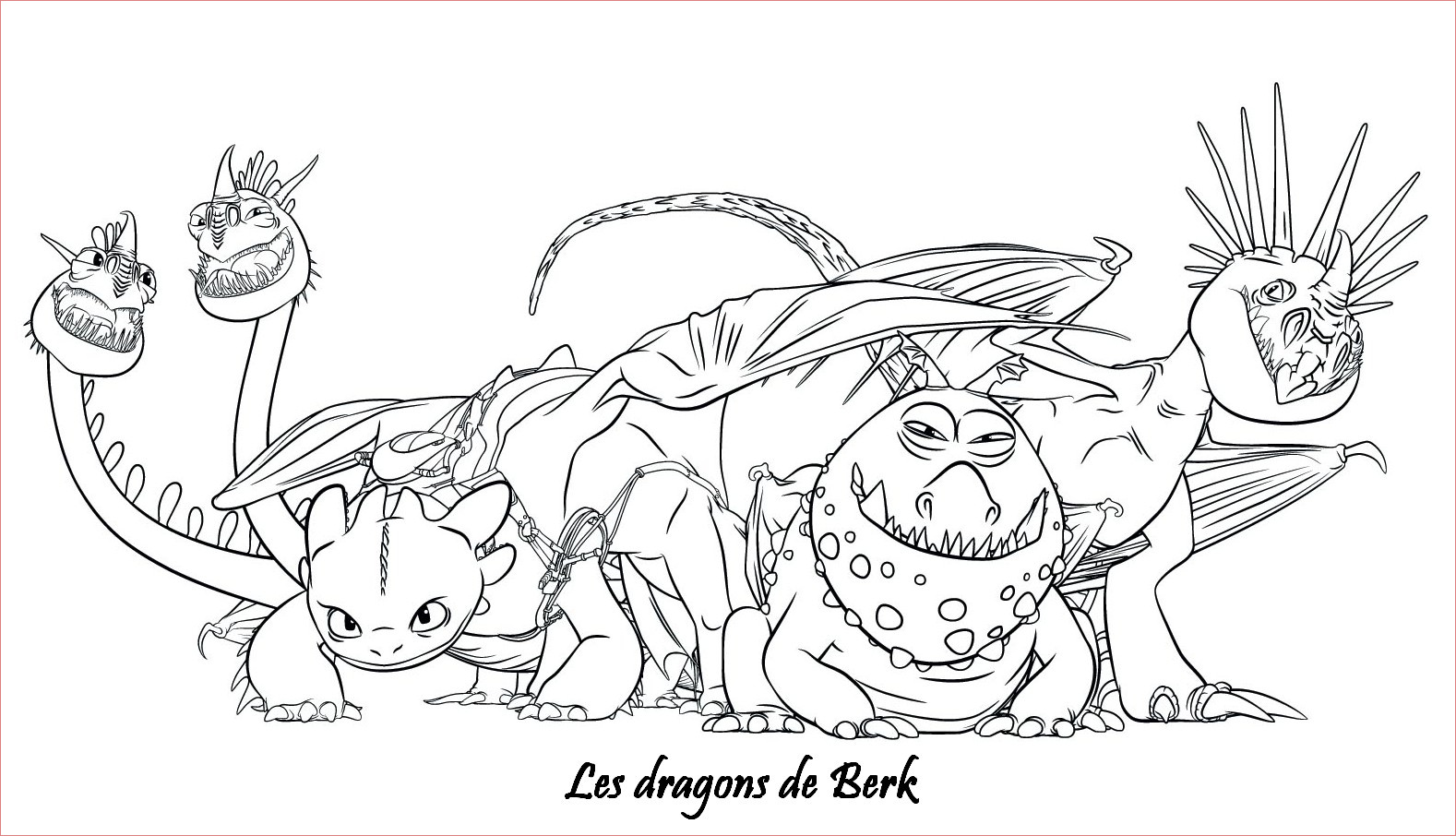 coloriage dragons 2 les dragons de berk