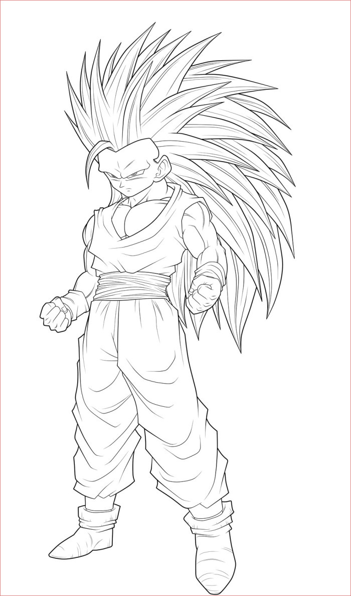 coloriage dragon ball z ve a super