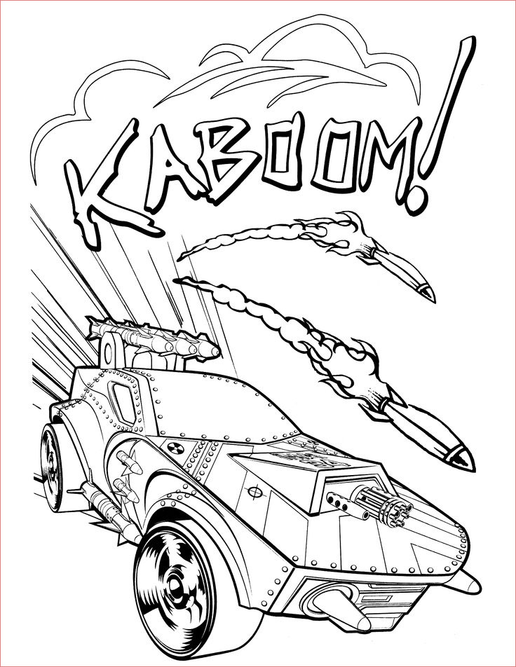 hot wheels coloring pages