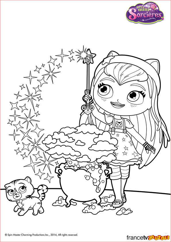 Sorcière Coloriage Génial Lavenderflare 595×842 Coloriages
