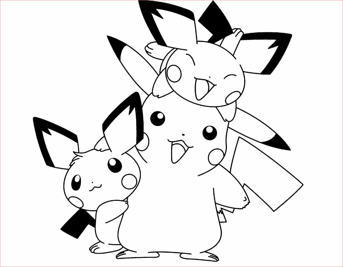 coloriage pikachu