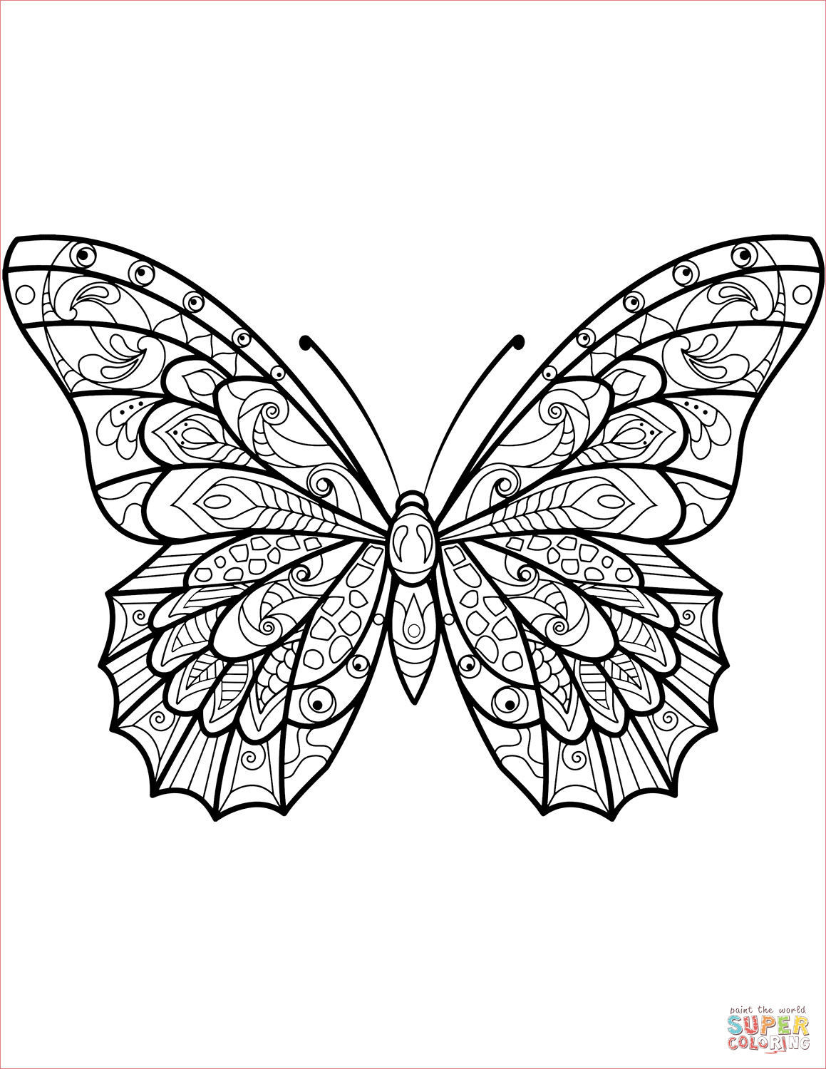 zentangle butterfly 12