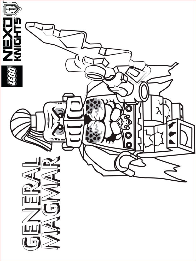 lego nexo knight coloring pages